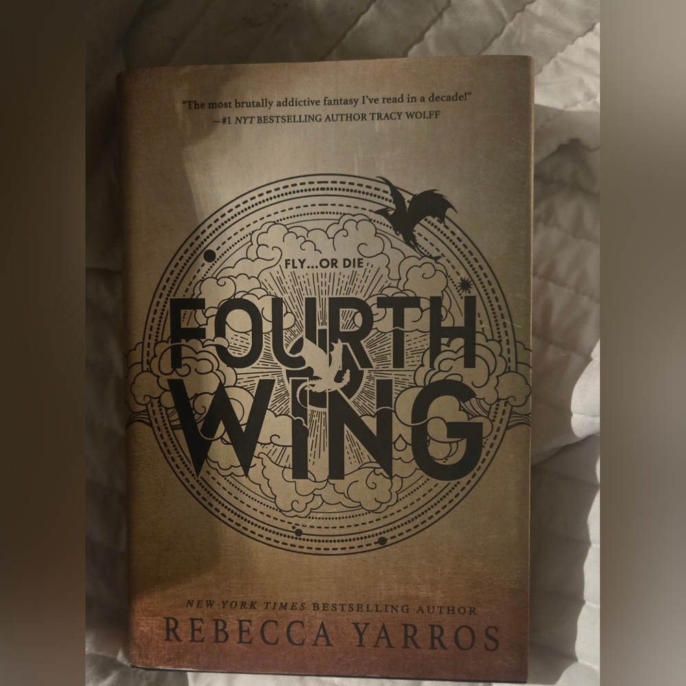 Fourth Wing Paperback Book - Brown